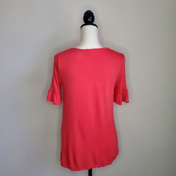 Joe Fresh Orange Blouse Small - Picture 3 of 7